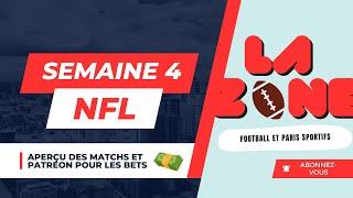 LA ZONE NFL Semaine 4 : Analyse Complète des Matchs et Perspectives de Paris 