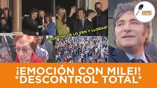 EMOCIÓN Y DESCONTROL TOTAL POR EL SALUDO DE MILEI EN LA CASA ROSADA: "LOS CHICOS LO VEN Y LLORAN"