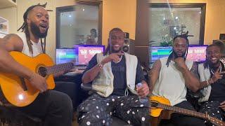 Alex Iwobi & Flavour In The Studio In London Flavour African Royalty Tour