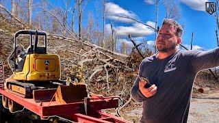 $24K Clearing Job Just Turned into $45K | Road Washed & Trapped Equipment