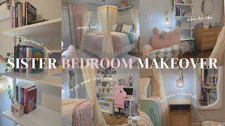 DIY Bedroom Makeover | Beige-Sage-Pink | 18 Yr Old Sister -- Pinterest + TikTok Inspo | Boho Chic