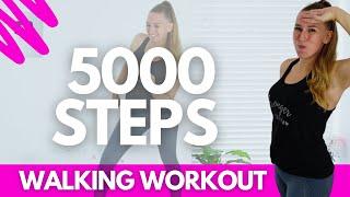 5000 steps at home || Beginner Friendly, NO jumping Walking Workout