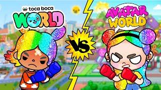 BATTLE!!  TOCA BOCA WORLD Vs AVATAR WORLD | Toca Boca VS Pazu Games