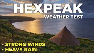 Luxe Hexpeak v4a BAD WEATHER TEST | Lightweight Tent for Backpacking and Wild Camping