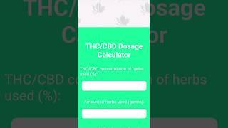 A new essential feature has recently been introduced on our website: the THC/CBD dosage calculator!