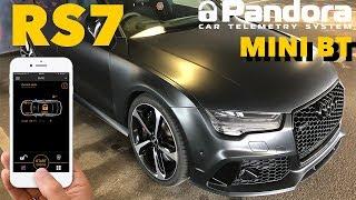 Matte black paint Audi RS7 performance - PandoraCarAlarms Mini BT