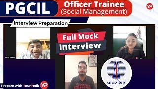 Full mock interview for PGCIL Officer Trainee Social Management Interview | PI Guidance &Preparation
