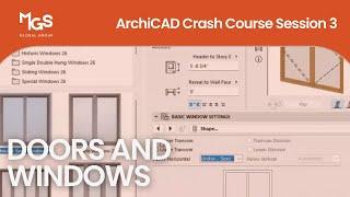 ArchiCAD Crash Course 3: Doors and Windows