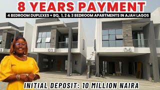 8 YEARS PAYMENT PLAN| CHEAP OFF PLAN HOMES IN AJAH | 4 BEDROOM DUPLEXES, 1, 2 & 3 BEDROOM APARTMENTS