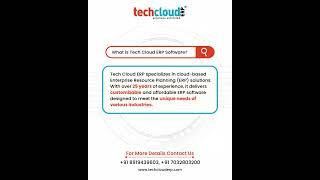 What is Tech Cloud ERP? | ERP Software for Businesses in India