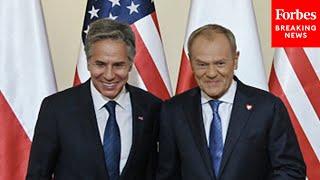 Blinken Meets With Polish Prime Minister Tusk And President Duda During Ukraine-Focused Trip