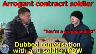 [Dubbed] Arrogant ru contract soldier. An interview with a russian soldier-POW