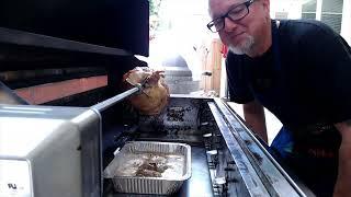 Jimbo's BBQ HAASIENDA.  Today's recipe: rotisserie chicken