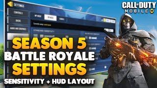 The MOST BALANCED SETTINGS For Season 5 Battle Royale | COD Mobile | BEST SENSITIVITY For BR (2025)