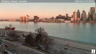 Live cam: Windsor, Ontario, Canada | Detroit Skyline, Michigan, USA