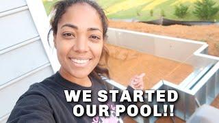 WE STARTED OUR POOL!!