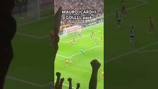 MAUROOO ICARDIIII TRİBÜN ÇEKİM  #icardi #gol #paok #galatasaray #yunus #osimhen #avrupaligi #futbol