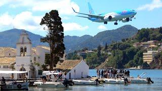 Unique Corfu Airport – The most interesting in the world? Amazing close-up landings and takeoffs 4K