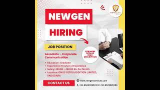 Job Alert  Associate – Corporate Communication  NewGen 🪄