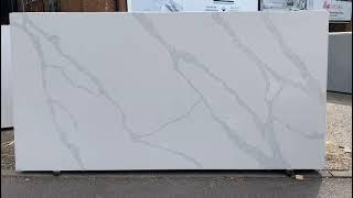 Calacatta Blanco HS302 Quartz Stone Slabs - HorizonStones UK