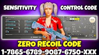 BGMI BEST SENSITIVITY SETTINGS | BGMI SENSITIVITY CODE TODAY | BGMI ZERO RECOIL SENSITIVITY CODE.