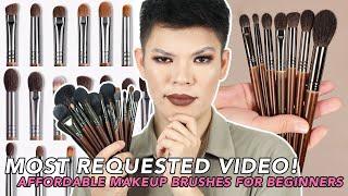 THE BEST MAKEUP BRUSHES FOR BEGINNERS! (Affordable and Locally Available!) | Kenny Manalad