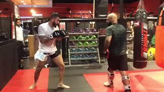 Abbas Mollamahdi ( Tiger ). Training with my brother.. the “Champ” is ready for the fight..