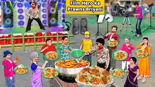 Prawns Biryani Outdoor Cooking Desi Style by Film Hero Hindi Kahaniya Moral Stories Hindi Stories