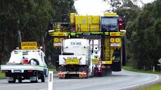 . Centurion Transport, with 2 Komatsu 830E-5 Mining dump trucks. & help from SR Coyne Contracting.