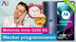 Motorola moto g200 5G - Wecker stellen / Wecker programmieren •  • ⏰ •  • Anleitung | Tutorial