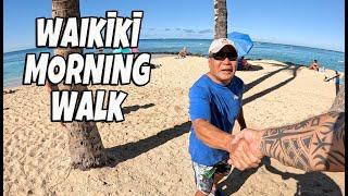 Waikiki Morning Walk Princess Kaiulani Dukes Marketplace Kuhio Beach Hula Mound September 11, 2024