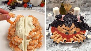 Terrifying Halloween Recipes   Horrifying Spaghetti Head  Halloween Pizza  Zombie Hands ‍️