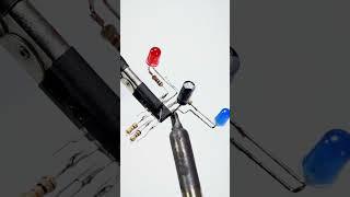 how to make flashing led circuit | electronics project #shorts