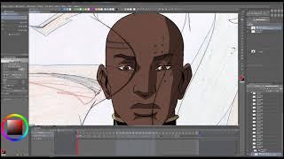 클립스튜디오 애니메이션- 불러온 이미지 레스터 화 -Clip studio Animation