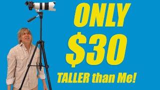 super tall super cheap  tripod for travel photography