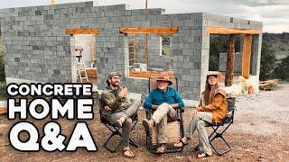 Concrete Tiny House Q&A w/ James | NO MORTAR???