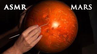 ASMR 1hr Exploring Mars | History & Globe Tracing | Drawing Martians