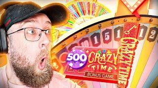 I BET $500 on CRAZY TIME GAME SHOW & This HAPPENED…