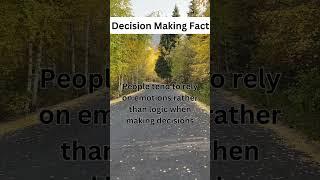 Fact Fusion | Day 24 | Decision Making Fact | 47  #psychology #factoftheday  #facts