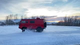 Volvo C303 in the snow