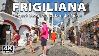 Frigiliana  Beautiful White Village in Costa del Sol, Málaga | 4K UHD Virtual Walking Tour, Spain