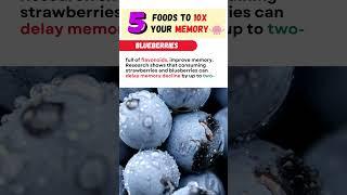 Top 5 Foods to Boost Your Memory | Brain Foods | Brain Health | Dementia #shortsfeed #healthtips