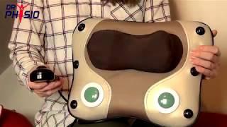 Dr Physio 3D Cushion Massager with HEAT and controller, Back Cervical and Neck Pain relief