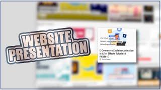 Website Presentation in After Effects Tutorials