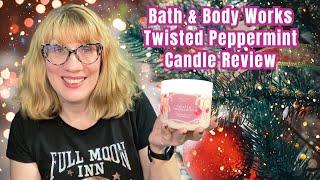 Bath & Body Works Twisted Peppermint Candle Review