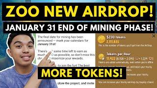 ZOO TOKENS MINING PHASE WILL END ON JANUARY 31! ZOO AIRDROP IS COMING! ZOO MINI GAME!