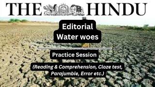 06 January | The Hindu Editorial Practice Exercise | Water woes