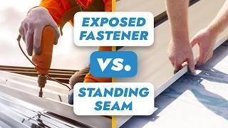 Exposed Fastener vs. Standing Seam Metal Roofing: Which Should You Pick?