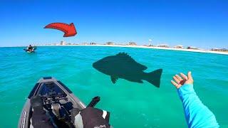 Fishing The Ocean In a Piece of Plastic for GIANT FISH!