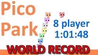 [World Record] Pico park Speedrun Multiplayer 8 players 1:01:48